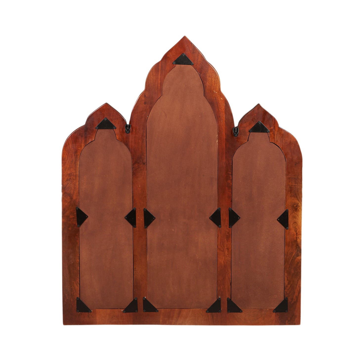 Addex Hand Carved Wooden Arch Mirror