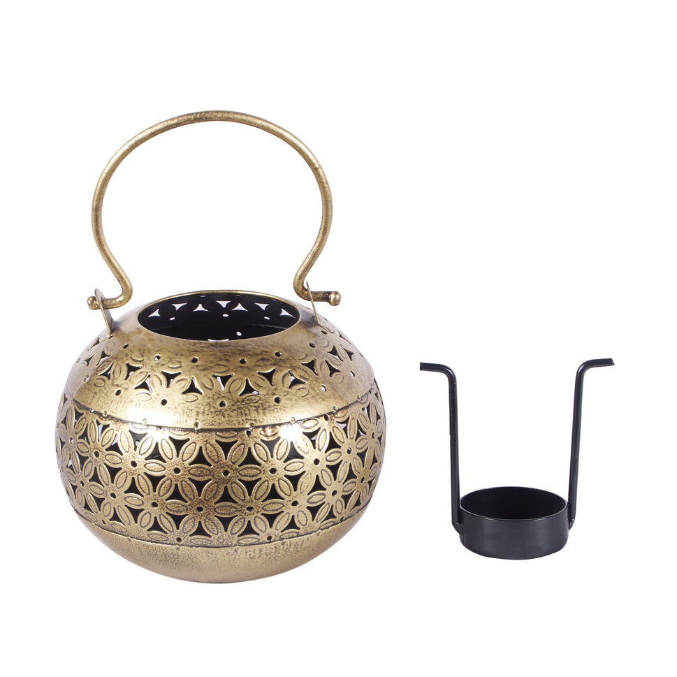 Zahra Brass Finish Lantern