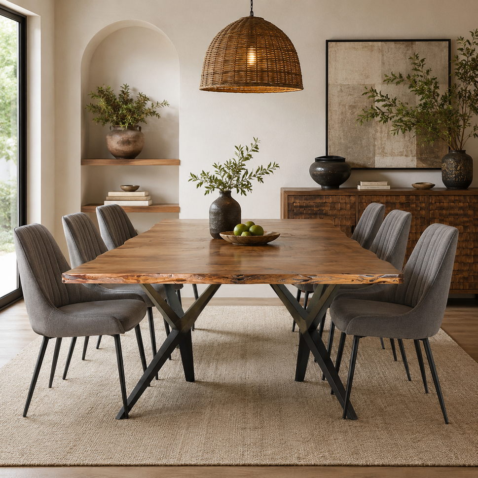 Nima Hand Carved Wooden Dinning Table