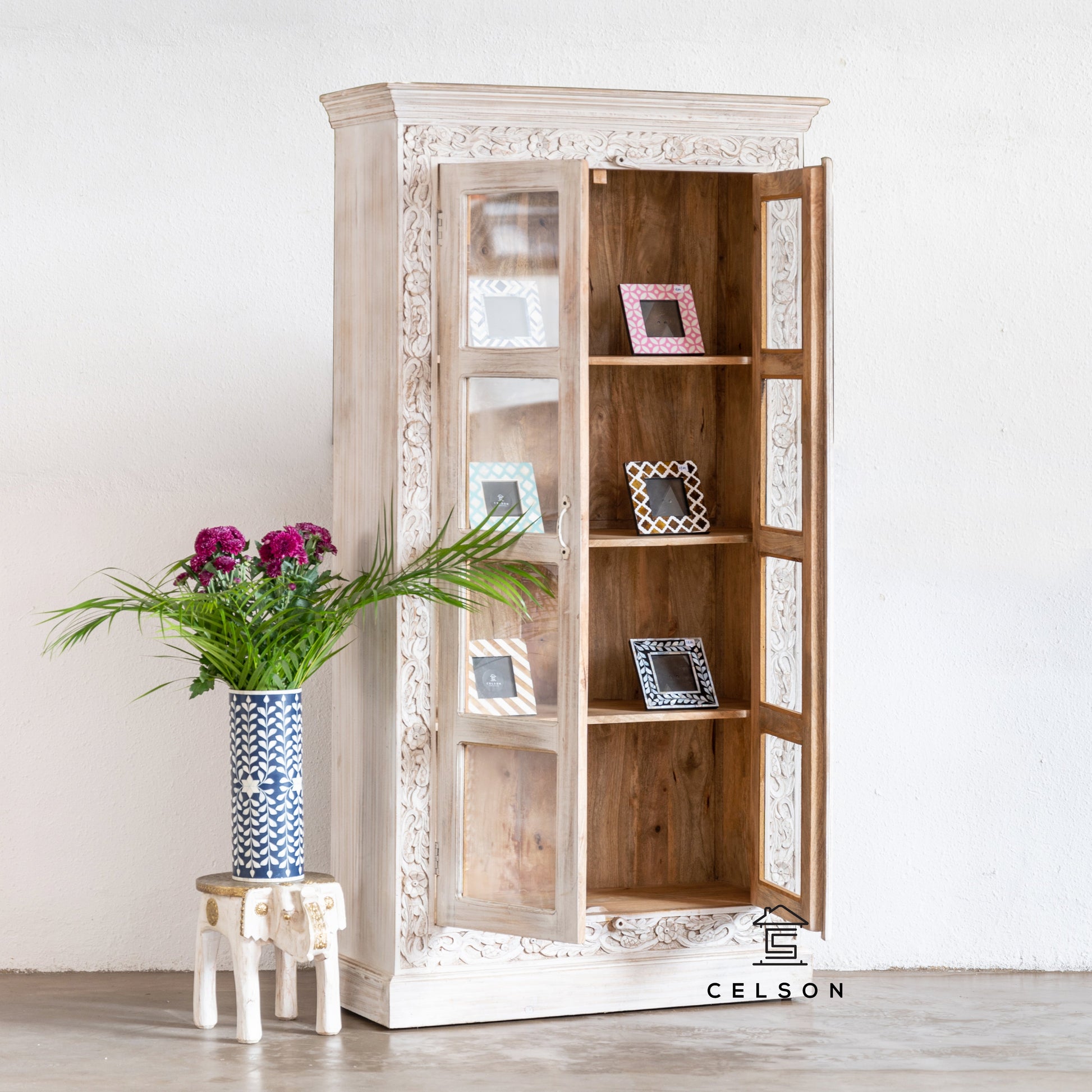 Corlett Carved Bookcase