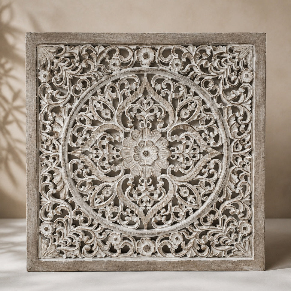 Siggy Hand Carved Wall Panel