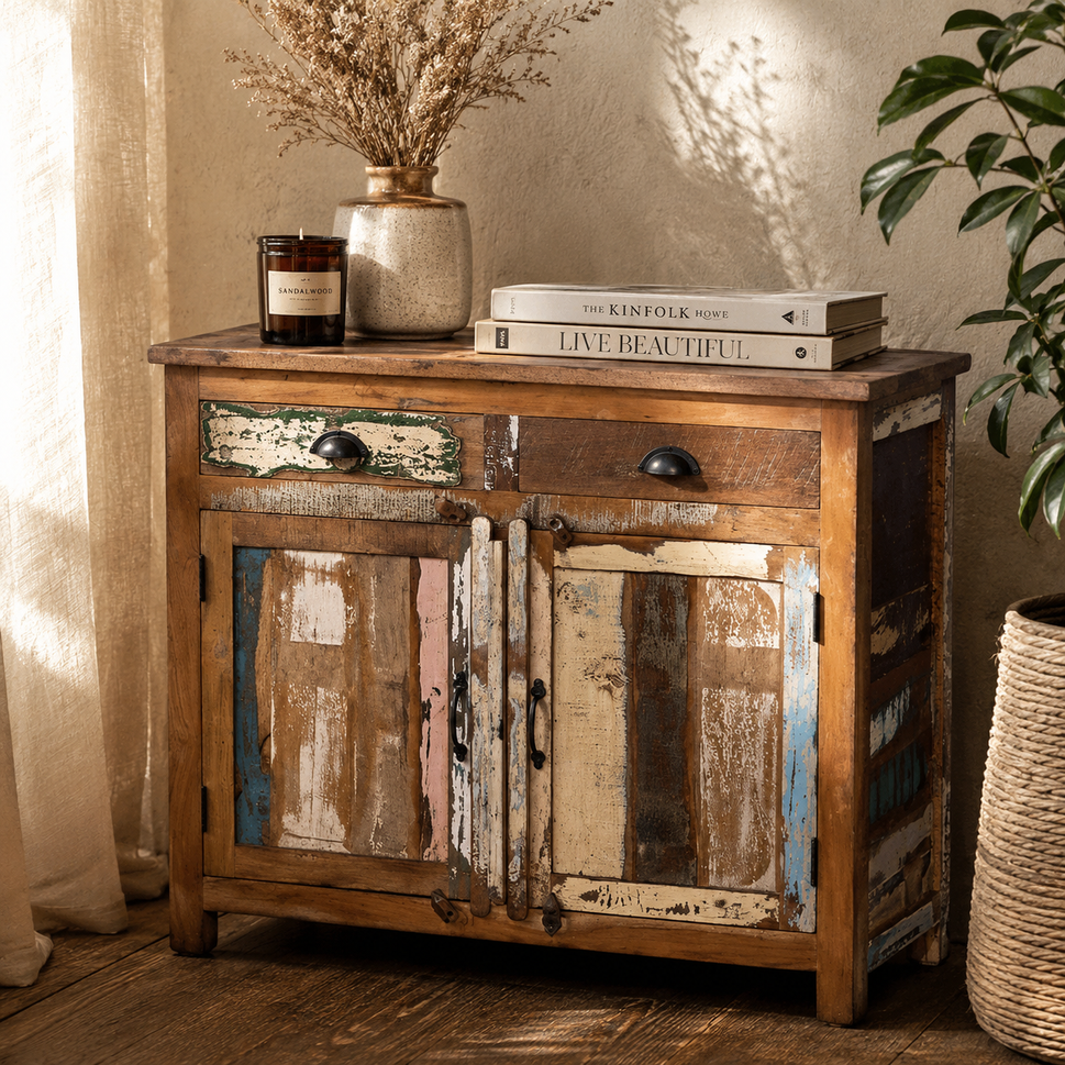 Martin Carved Wooden Cabinet