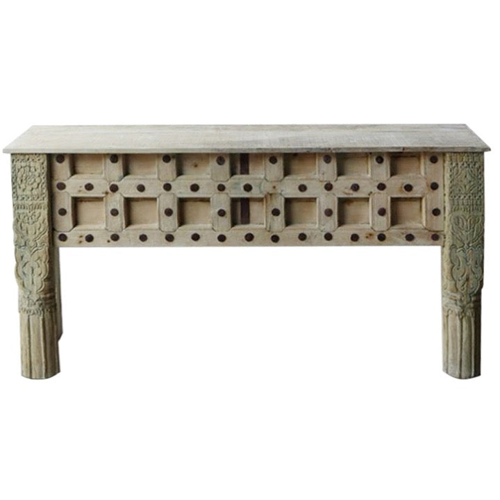 Ella Wooden Hand Carved Console Table
