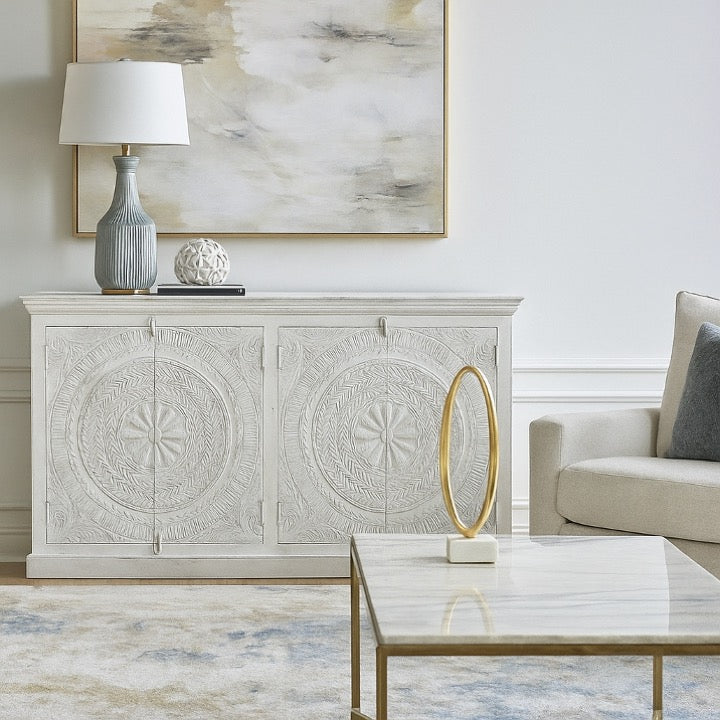 Rachel Hand Carved Side Board