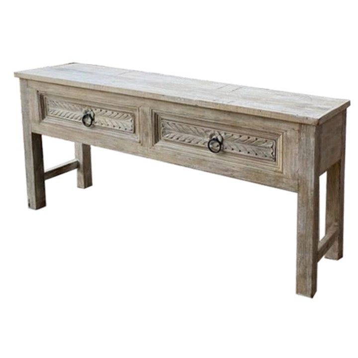 Shray Wooden Hand Carved Console Table
