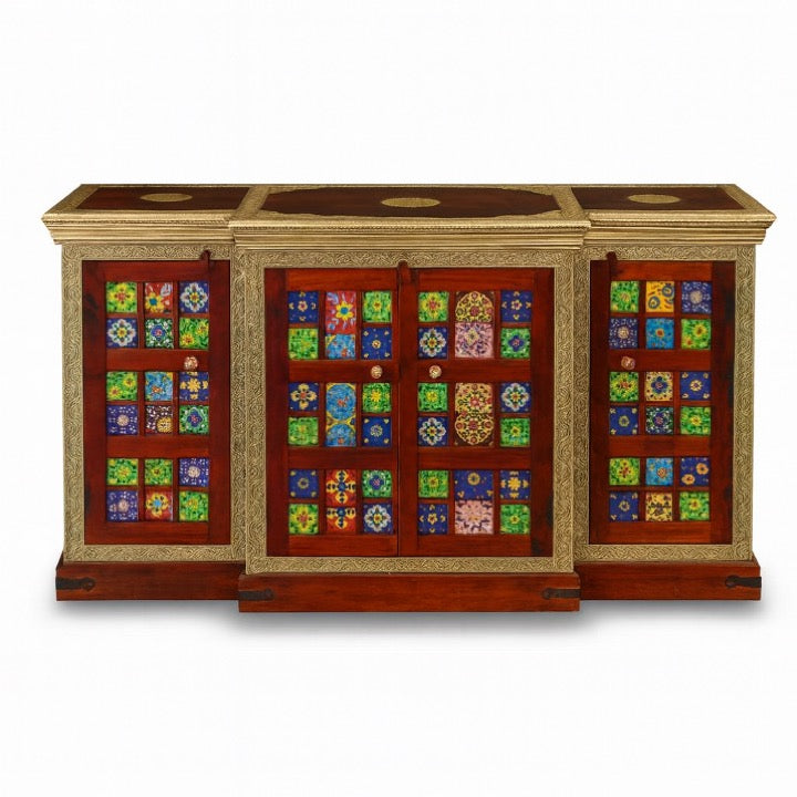 Zyra Wooden Tile Side Board