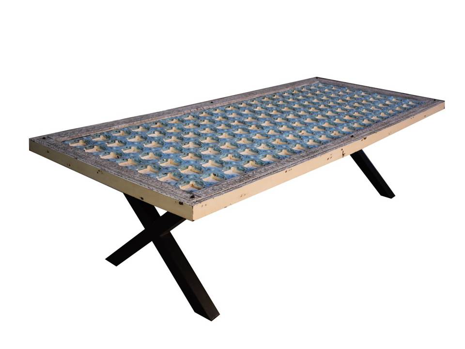 Larry Hand Carved Wooden Dining Table
