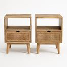 Switch Hugo Hand Carved Wooden Bedside 2 image