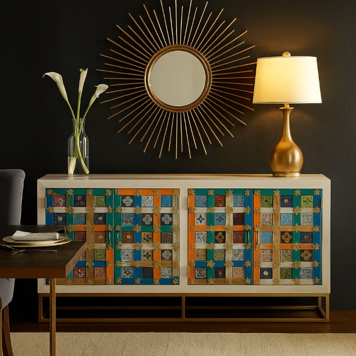 Stanley Multi Color Tile Sideboard