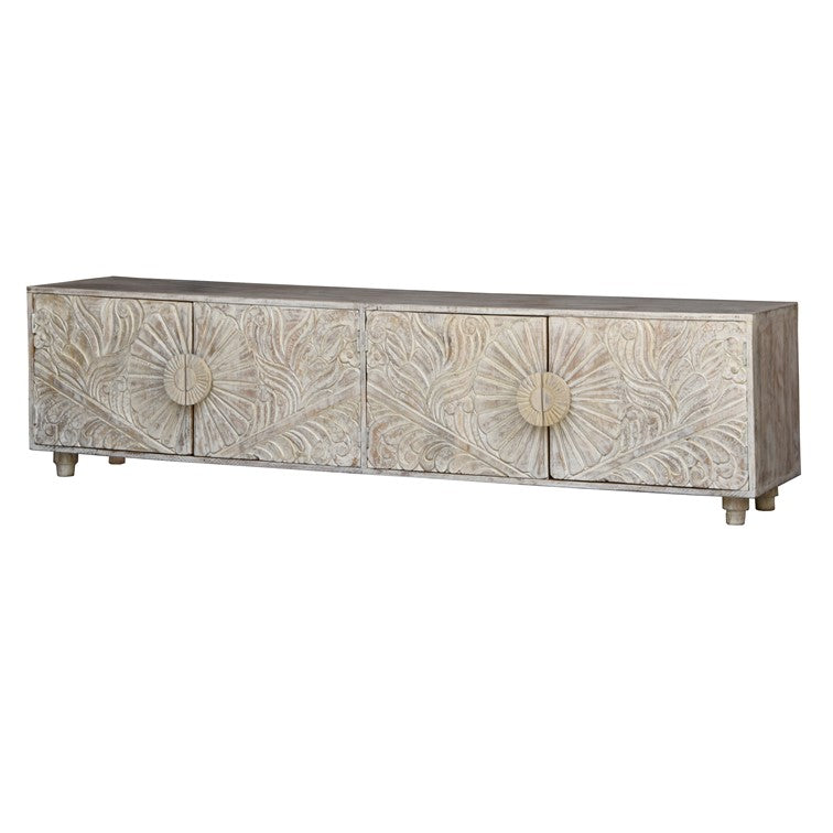 Chrisy Hand Carved TV Cabinet