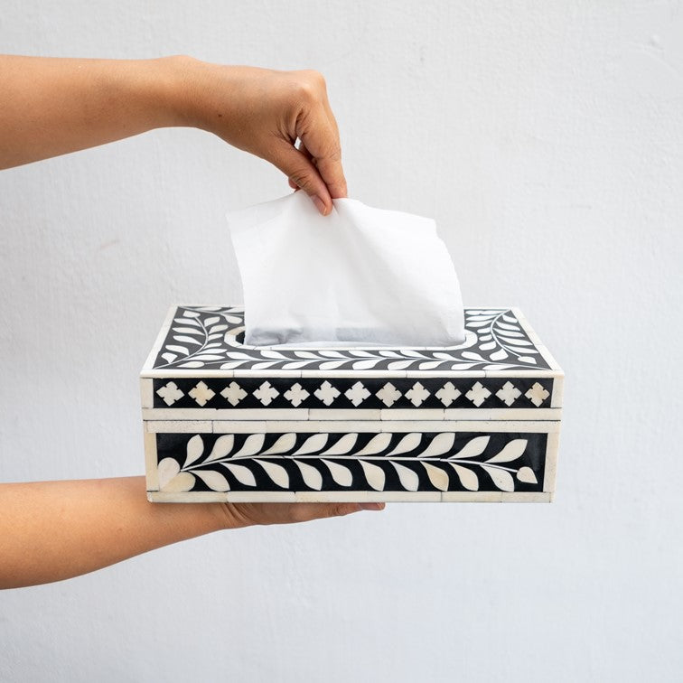 Anna Bone Inlay Tissue Box