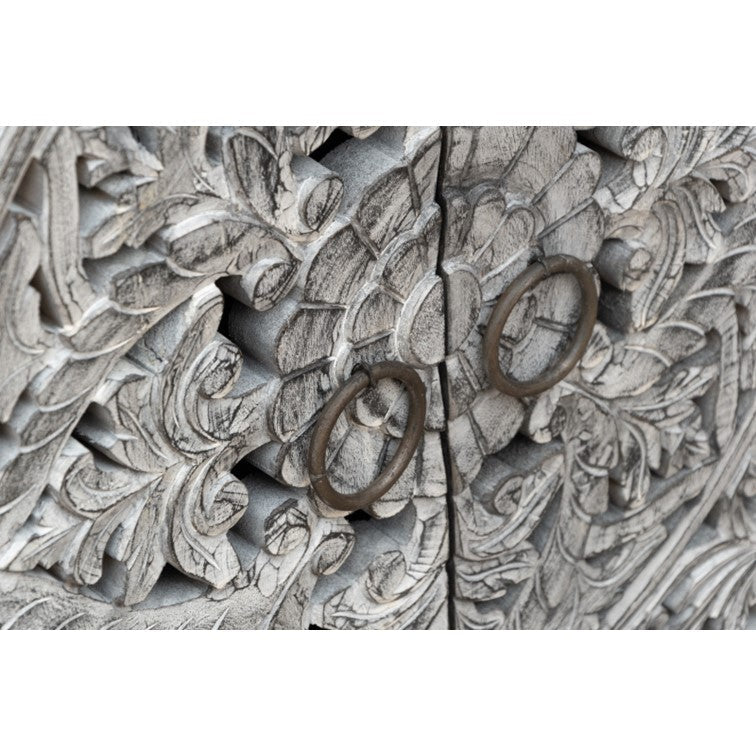 Heidi Hand Carved Wooden Sideboard