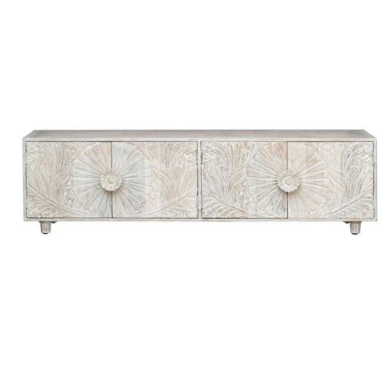 Chrisy Hand Carved TV Cabinet