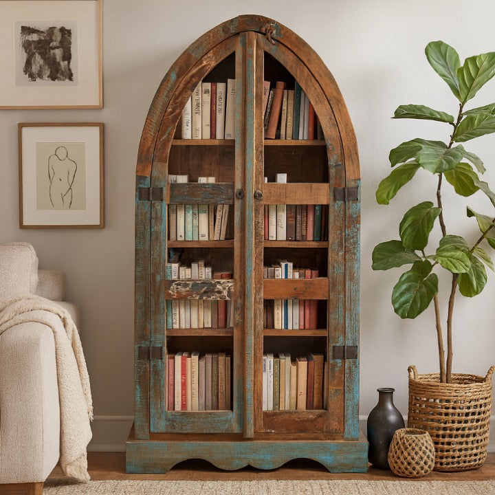 Eddie Carved Bookcase