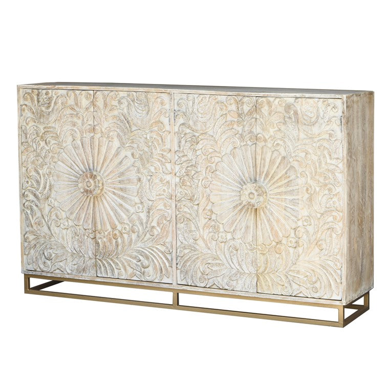 Jade Carved Side Board