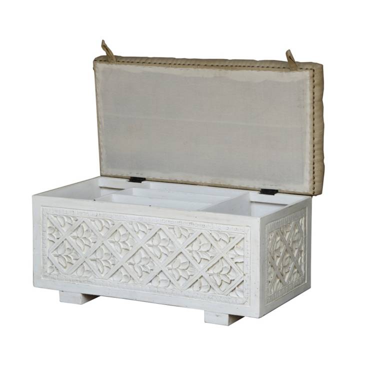 Rio Wooded Carved Storage Trunk