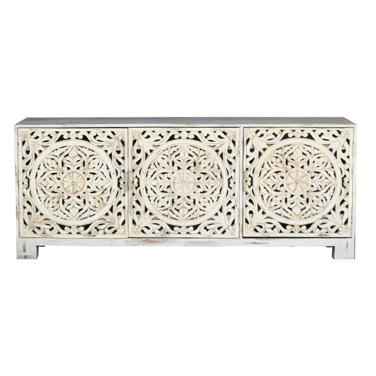 Lee Wooden Hand Carved TV Cabinet