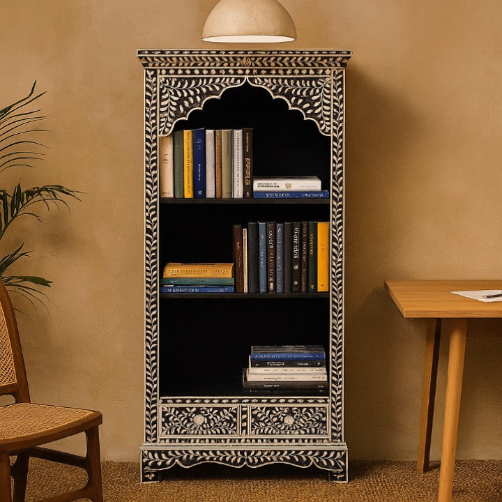 Rachel Carved Bookshelf