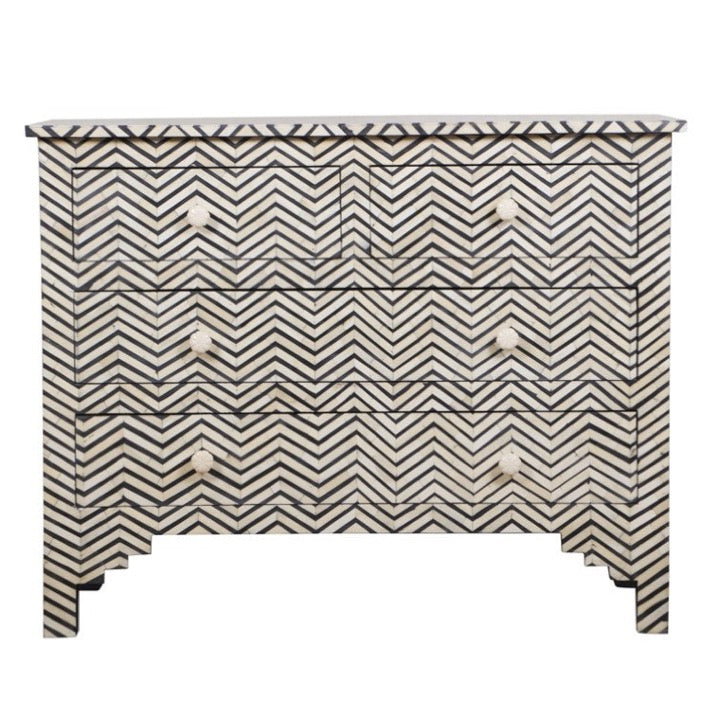 Vanya Bone Inlay Chest of Drawer