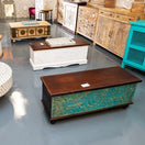Switch Tasia Carved Wooden Storage Trunk 2 image