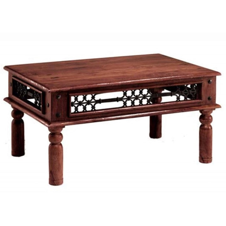 Jesse Carved Wooden Coffee Table