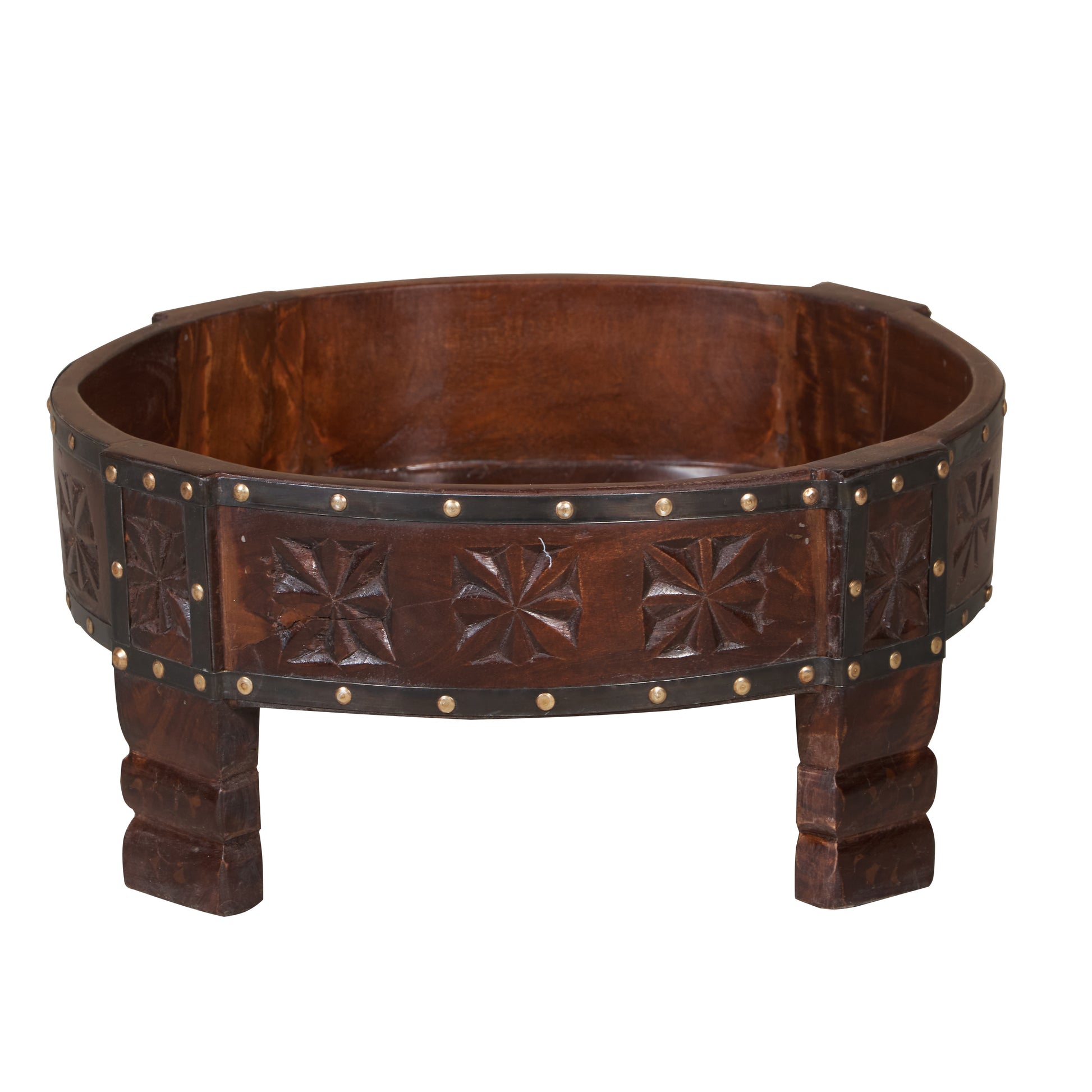 Luna Carved Chakki Table