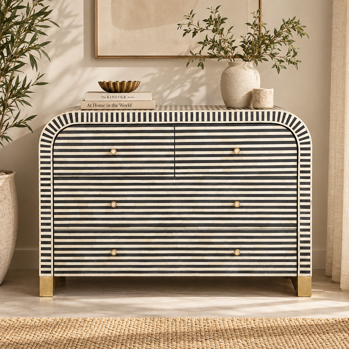 Avvy Bone Inlay Chest Of Drawer