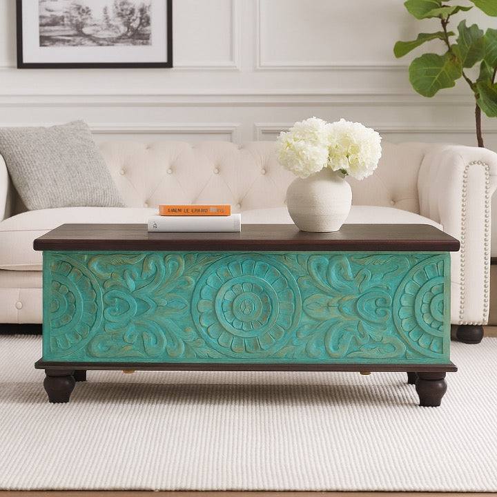 Nielsen Carved Storage Trunk