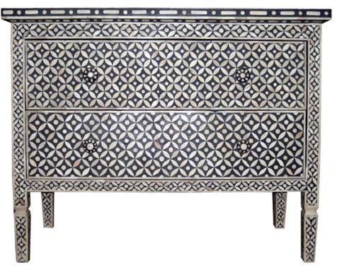 Avan Bone Inlay Chest of Drawer