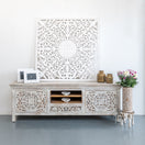 Switch Megan Hand Carved Wooden TV Cabinet 2 image