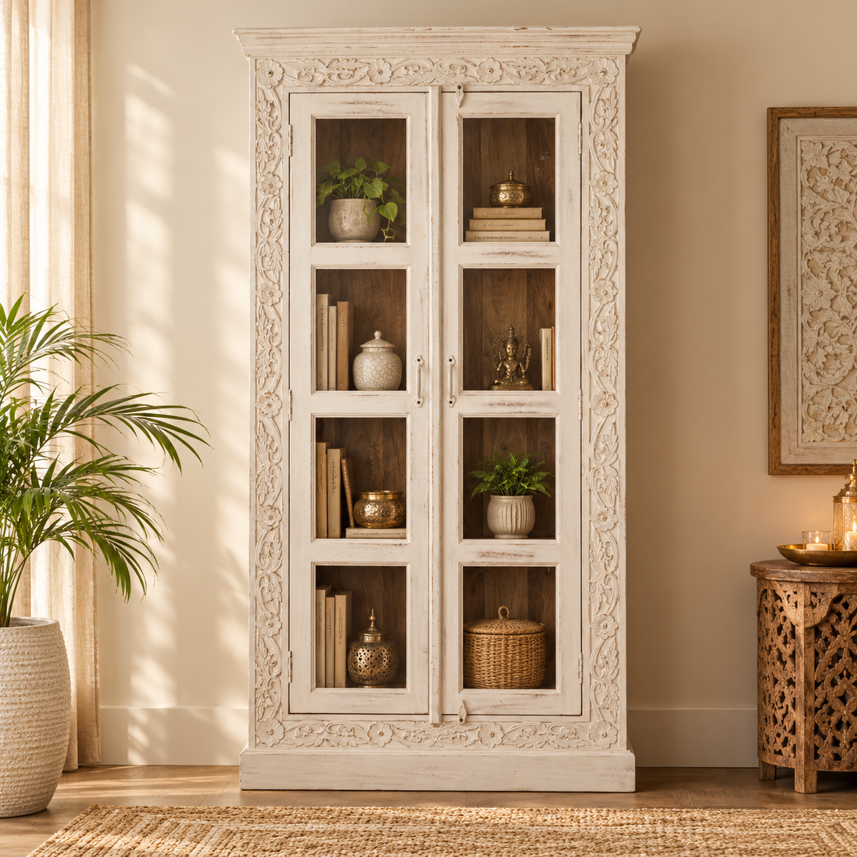 Jaffrey Carved Bookcase