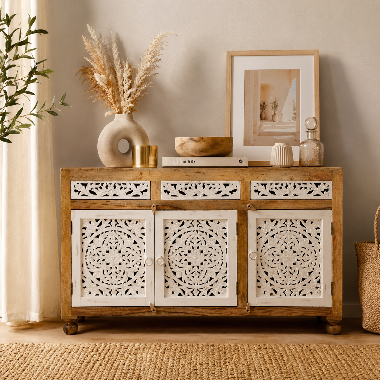 Diane Wooden Bar Cabinet