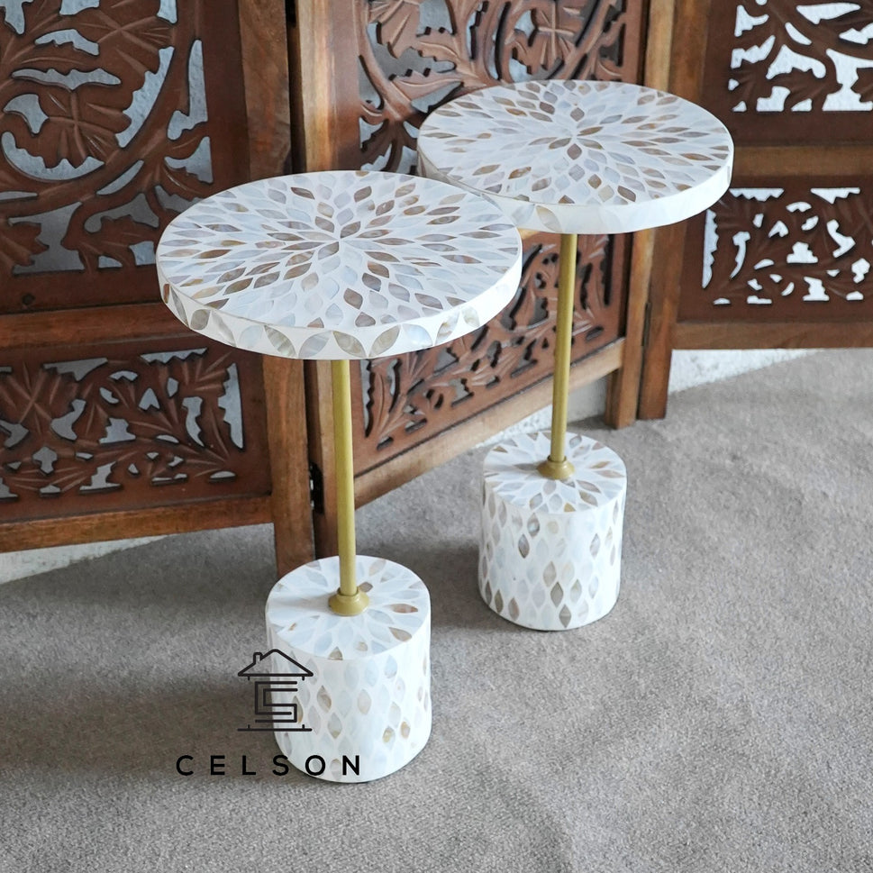 Brian Mother of pearl Inlay Stool