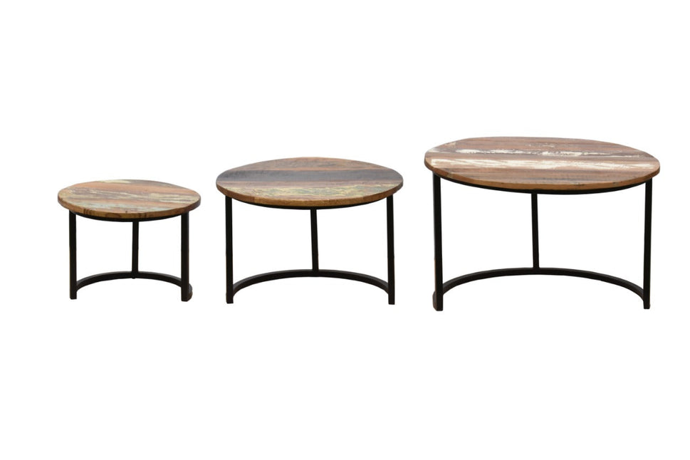 Lina Carved Nesting Coffee Table