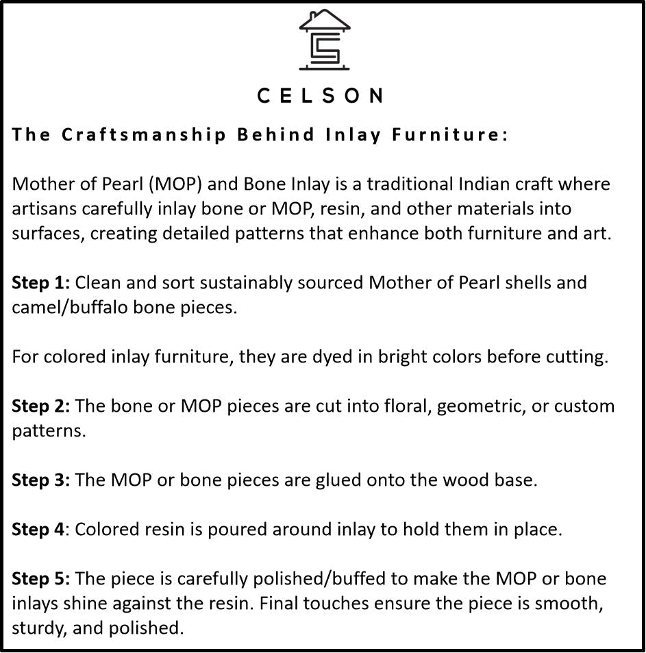 Mehar Bone Inlay Console Table