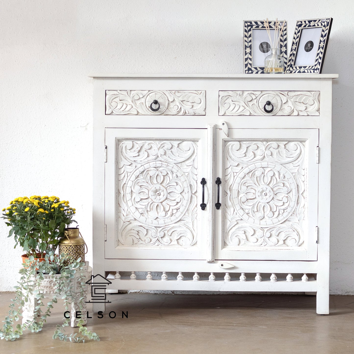 Anokhi Carved Wooden Cabinet