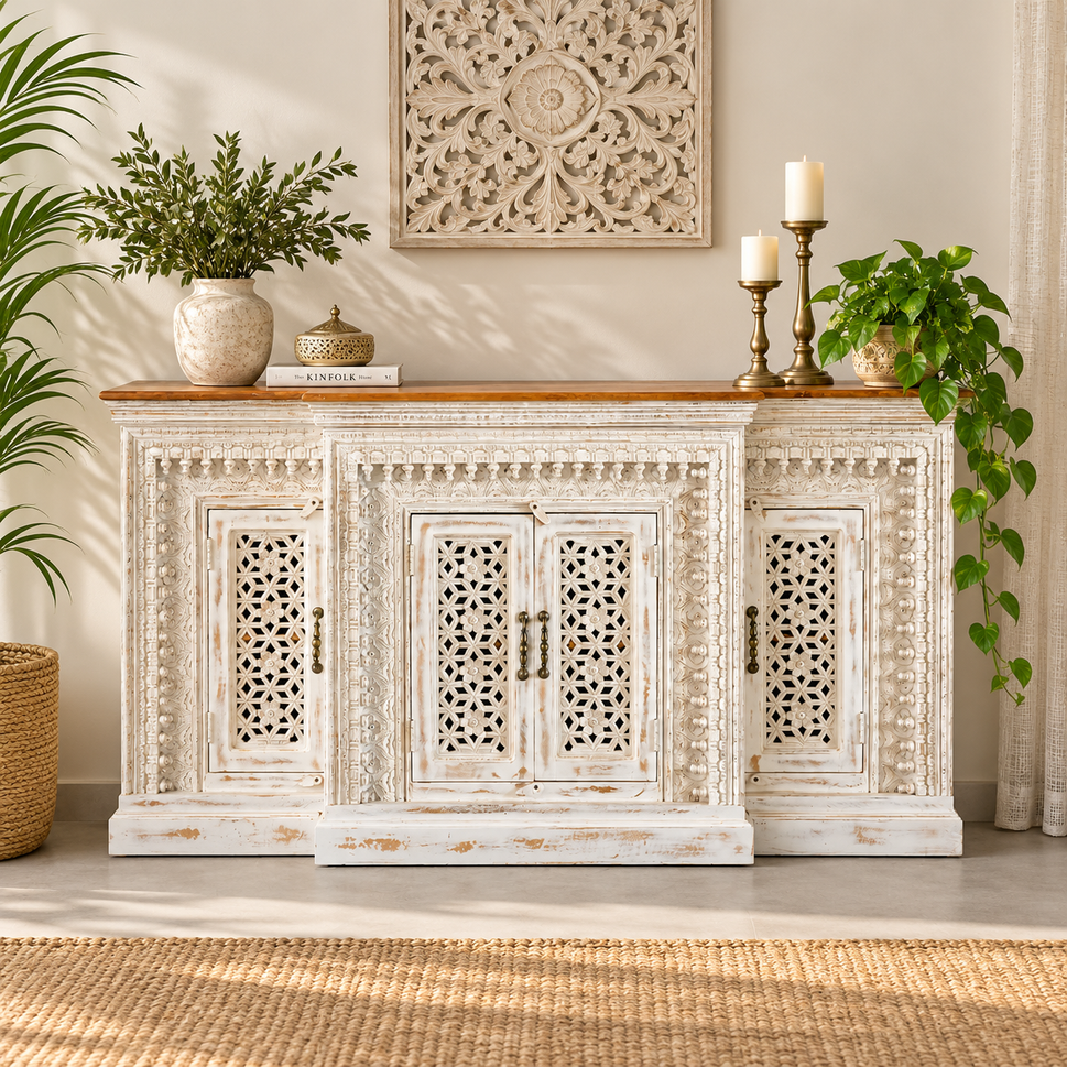 Milan Carved Wooden Buffet
