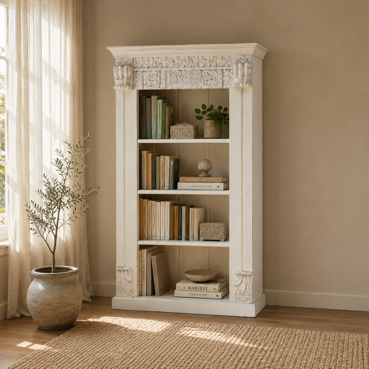 TA Carved Bookshelf
