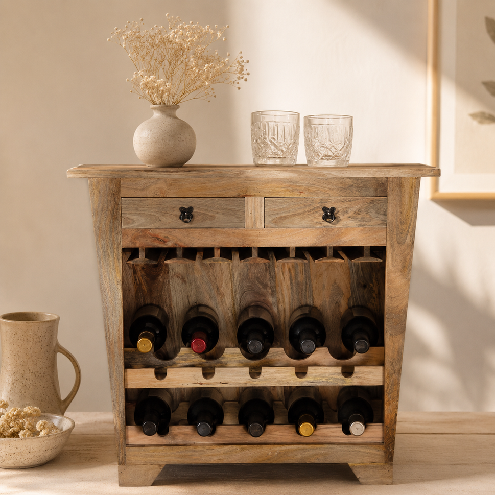 Stellan Wooden Bar Cabinet