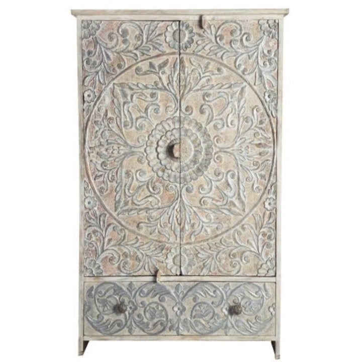 Klaus Hand Carved Almirah