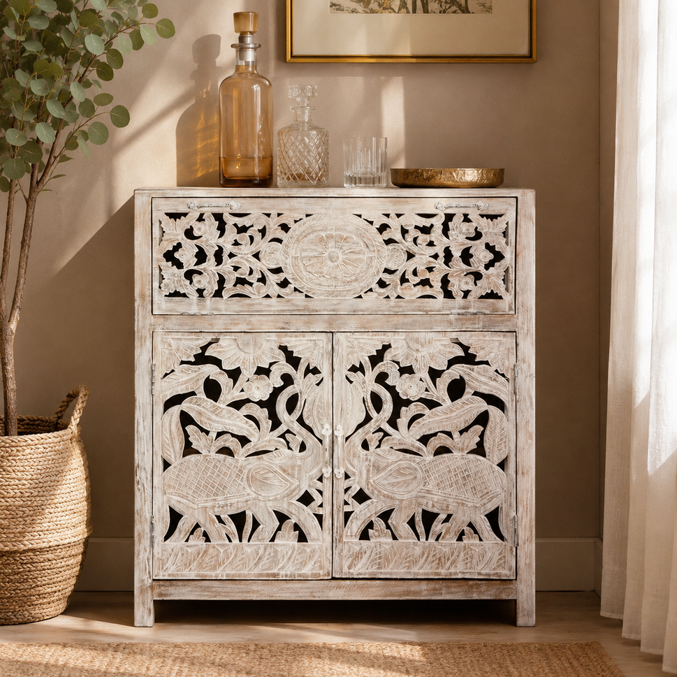 Molly Wooden Bar Cabinet