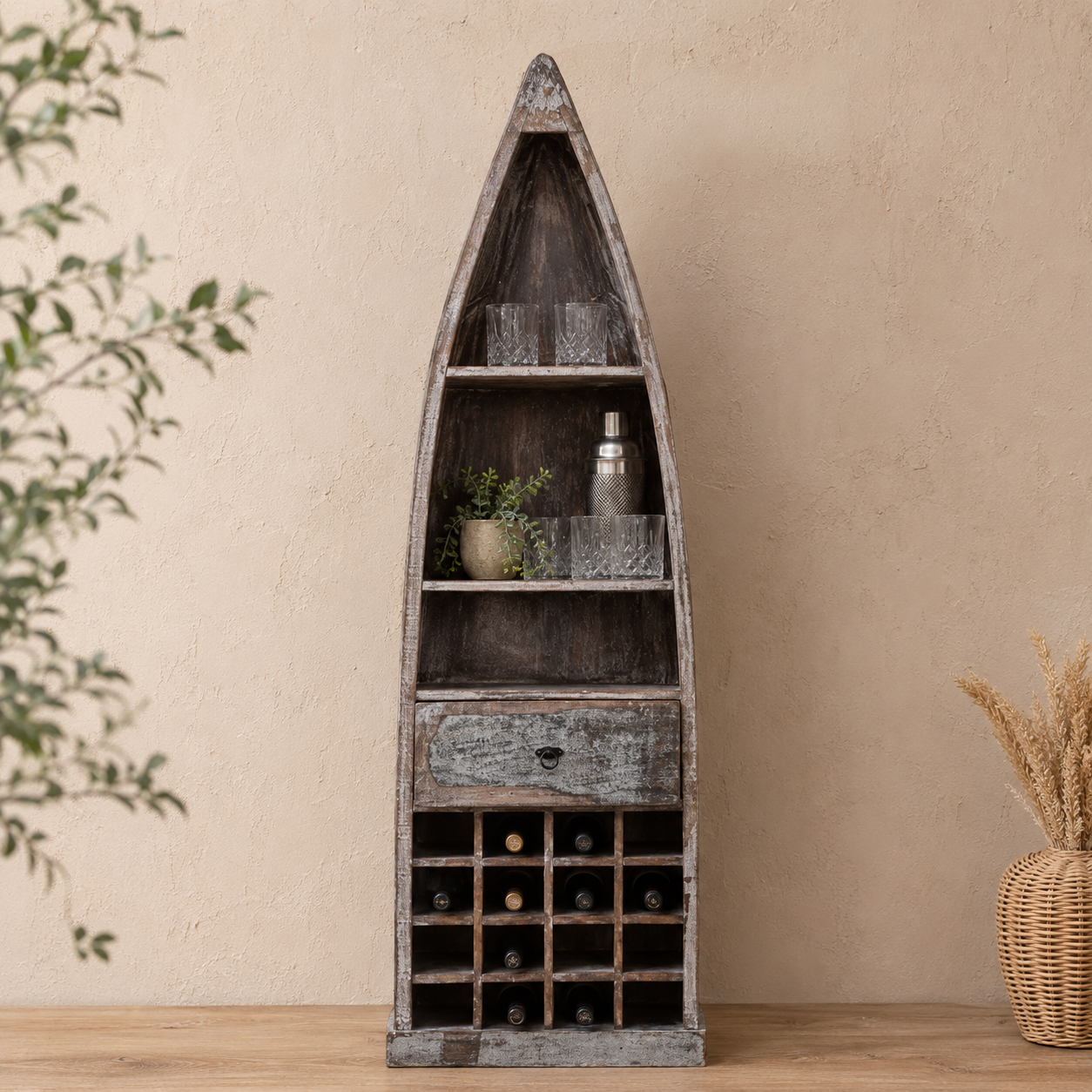 Blacky Wooden Bar Cabinet