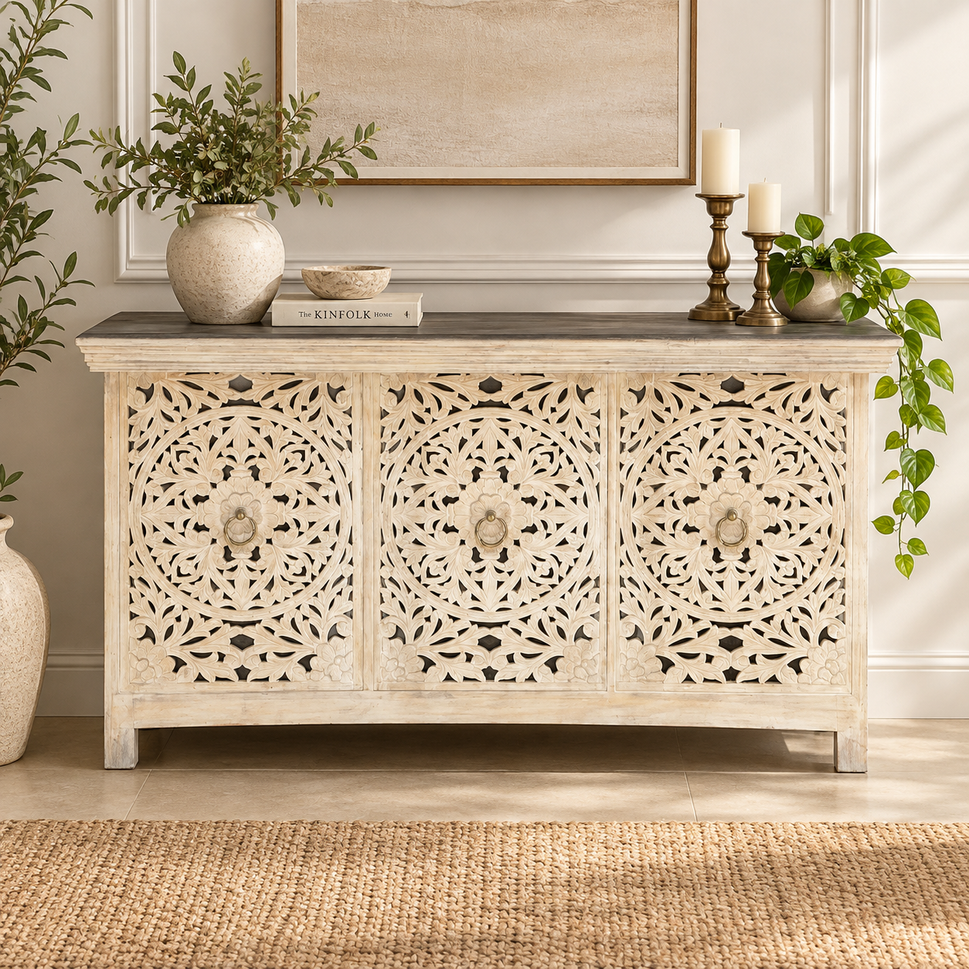 Jario Hand Carved Sideboard