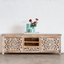 Switch Megha Hand Carved Wooden TV Cabinet 2 image