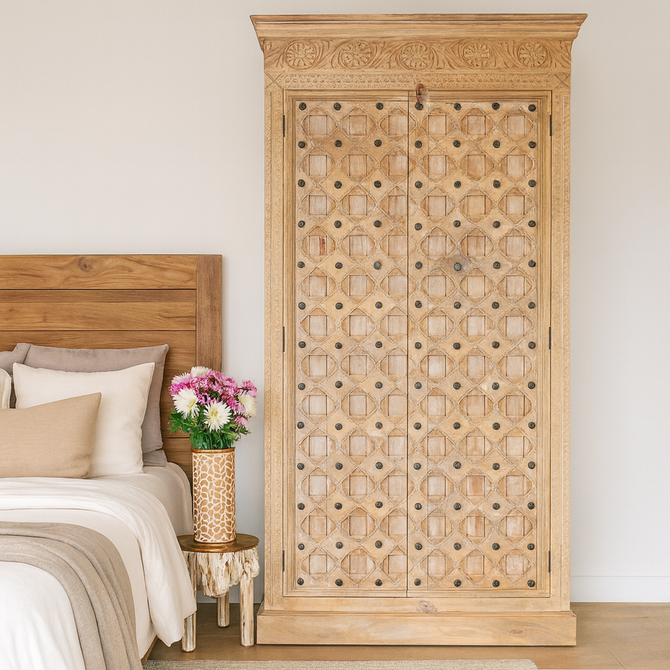 Saritha Hand Carved Almirah