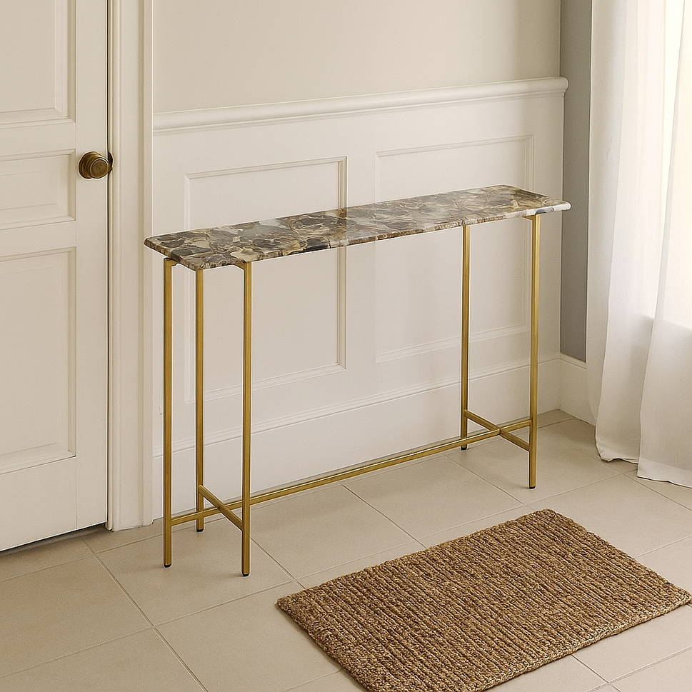 Claire Console Table with Agate Top