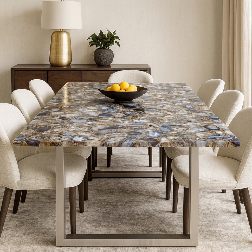 Taylor Agate Stone Dining Table