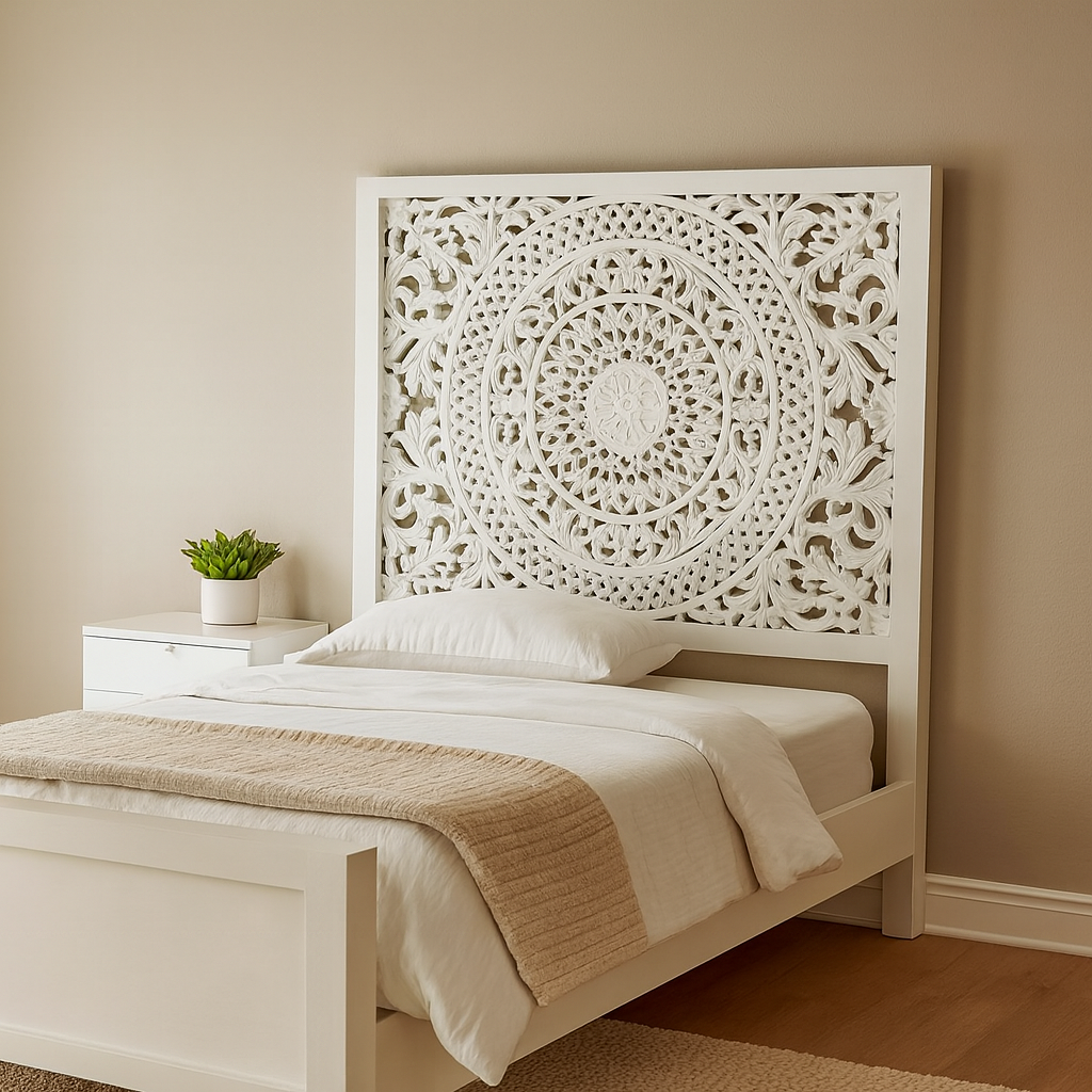 Jose Hand Carved Bed frame