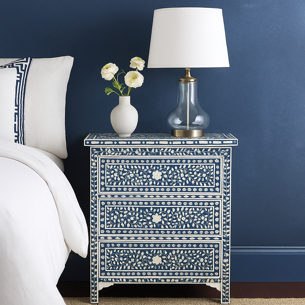 Grant Mother of Pearl Inlay Bedside
