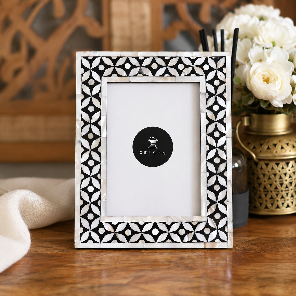 Archie Mother of Pearl Inlay Photo Frame